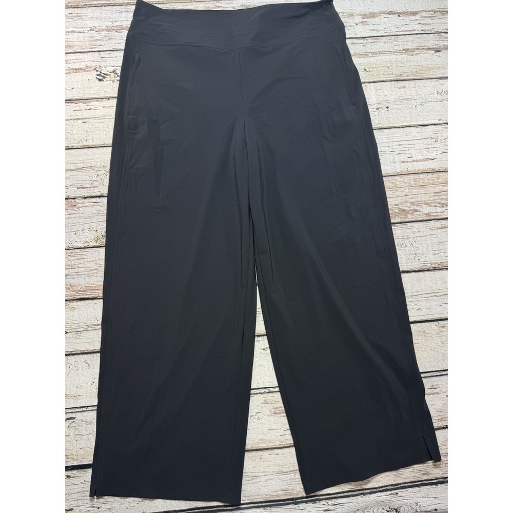 Athleta Pants Womens 16 Black Wide Leg Lightweight Relaxed City Minimalist